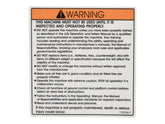 1705336 Decal, Inspection 1350SJP | JLG